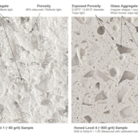 An illustration of color control & surface roughness in FRP architectural panels.
