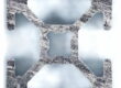 Gigapixel image of an aluminum 8020 2020 extrusion cross-section showing T-slot geometry for blog post " Set the Resolution"